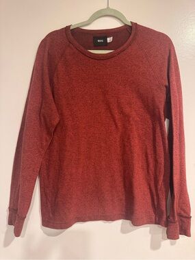BDG Heathered Brick Red Crewneck Sweater